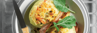 Colraves farcis au lard
