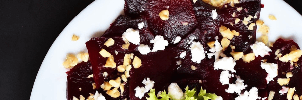 Carpaccio de racine rouge