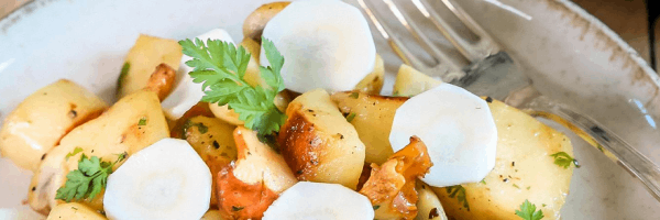 Cerfeuil tubéreux poelé