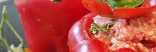 Poivrons farcis à la marocaine